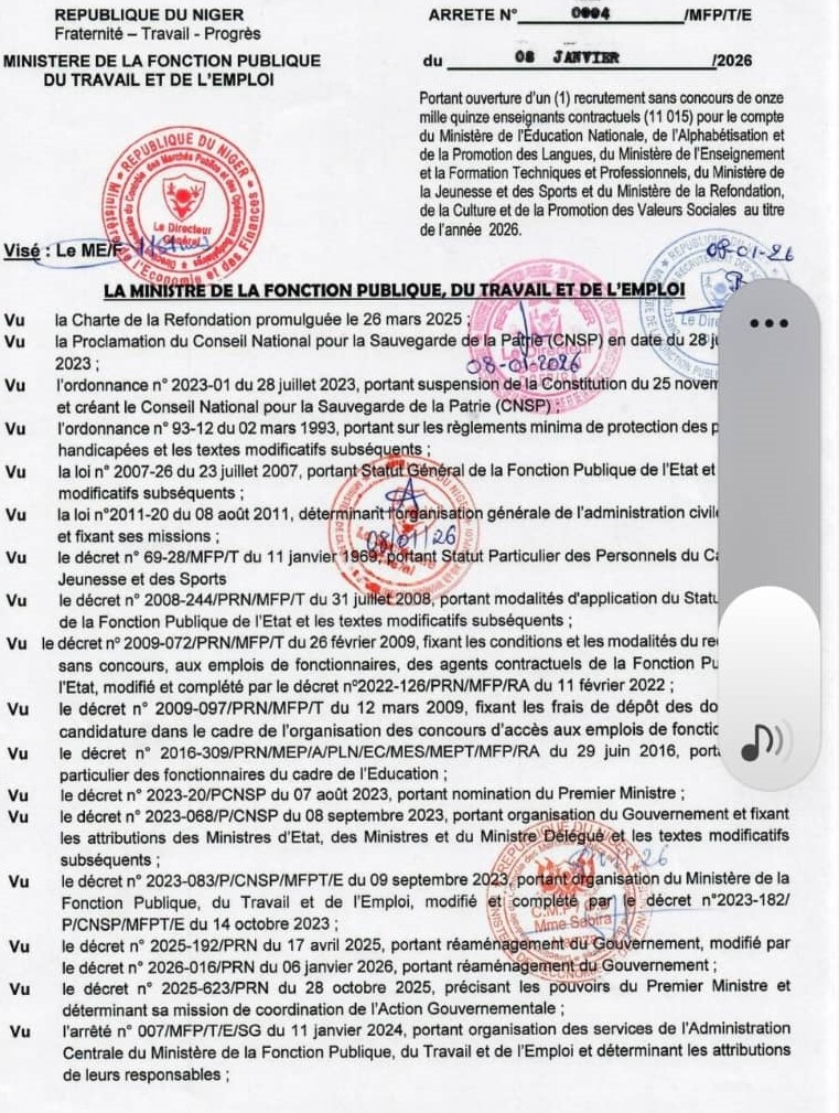 Bras de fer Gouvernement-Syndicats du secteur éducatif du Niger : s’achemine-t-on vers le respect des engagements et un règlement définitif ?